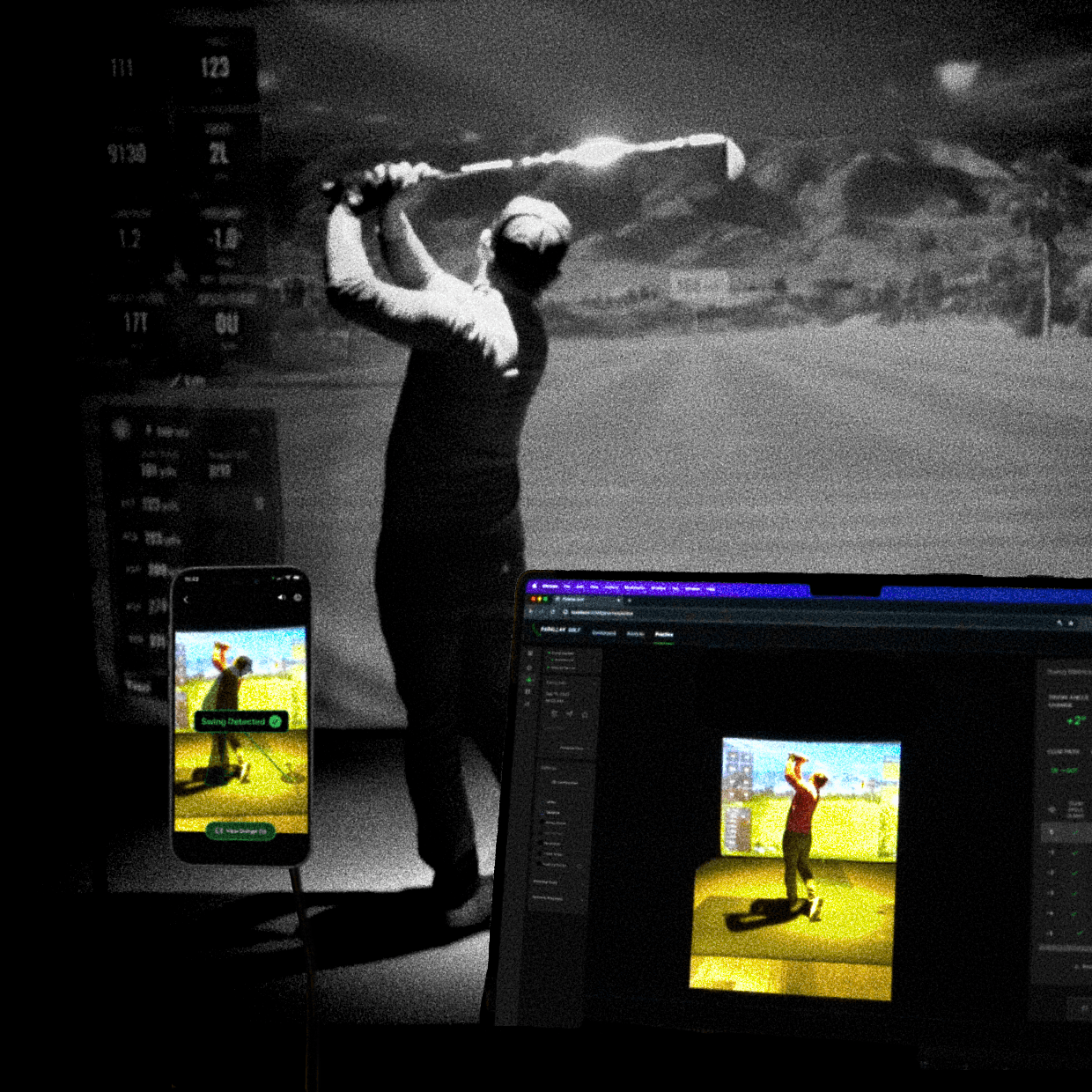Golfer Swing Background